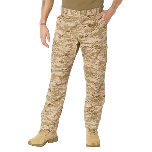 Rothco Digital Camo Tactical BDU Pants (US, Alpha, Medium, Regular, Regular, Desert Digital Camo) - Image 1