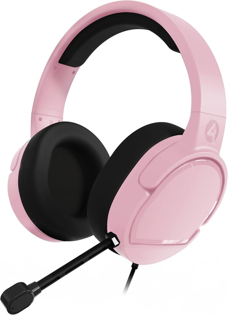 4gamers Panther Premium Gaming Headset for XBOX, PS4/PS5, Switch, PC, Bloom - Image 1