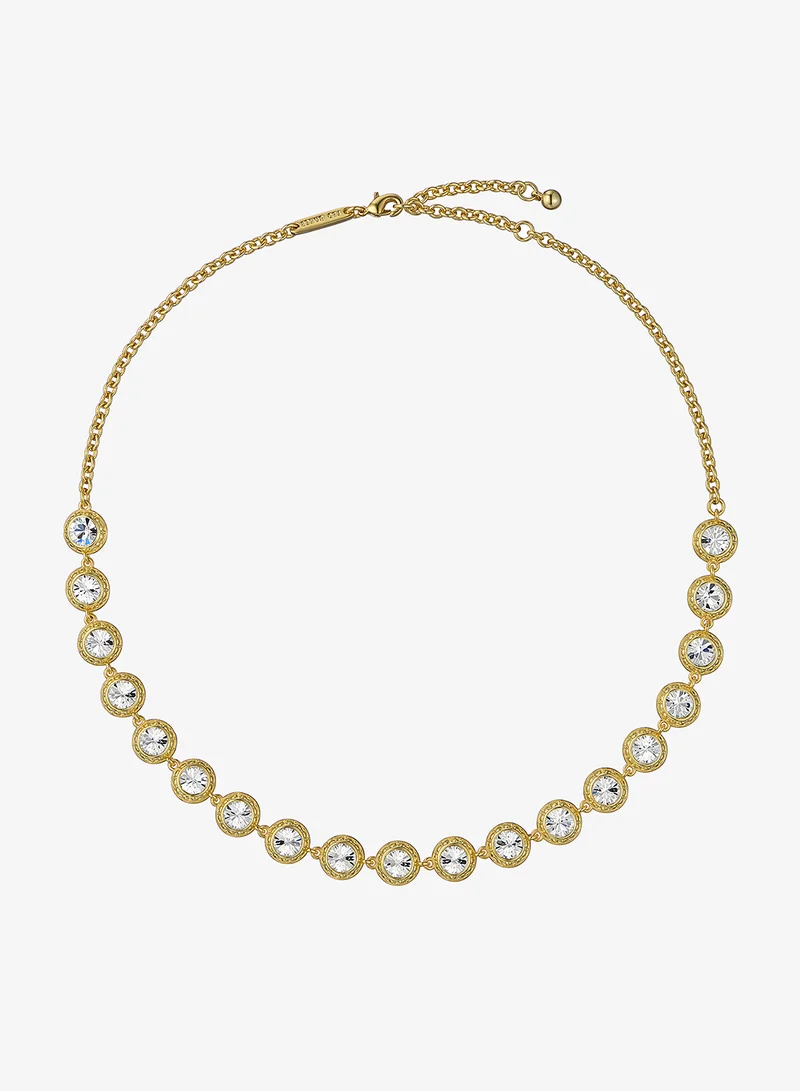 Solanna Solitaire Sparkle Crystal Chain Necklace