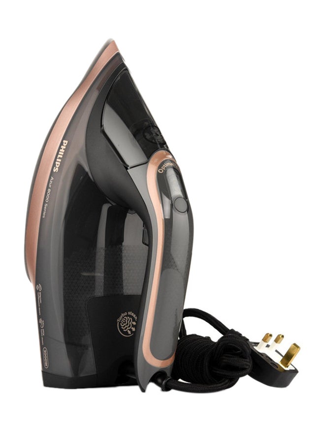 فيليبس Steam Iron Azur 8000 Series 3000 W DST8041/86 Black/Brown - Image 1