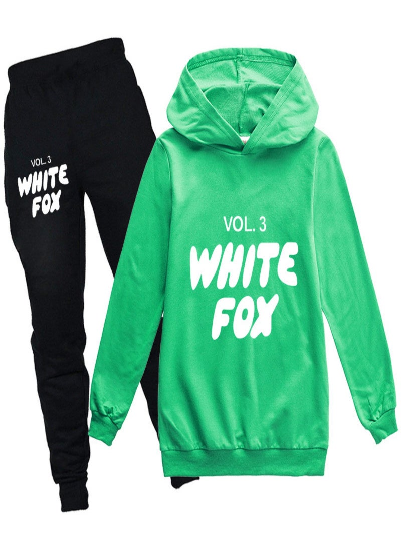 Generic - white fox Unisex long Sleeve Stylish Top hoodie cotton sweatshirts for Boys Girls Kid Children - Image 1