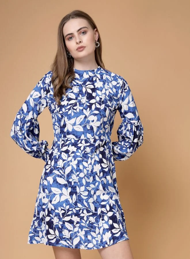 Freehand Women Regular Fit Casual Floral Print Shift Dress