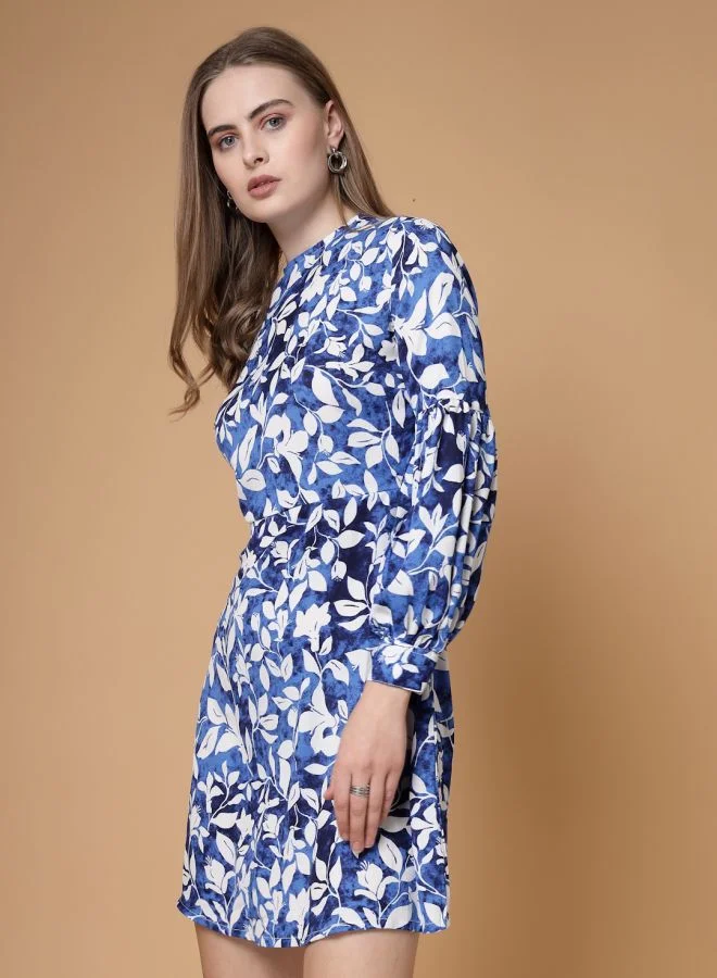 Freehand Women Regular Fit Casual Floral Print Shift Dress