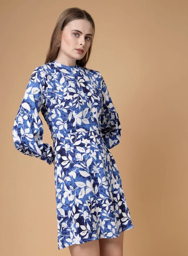 Freehand Women Regular Fit Casual Floral Print Shift Dress
