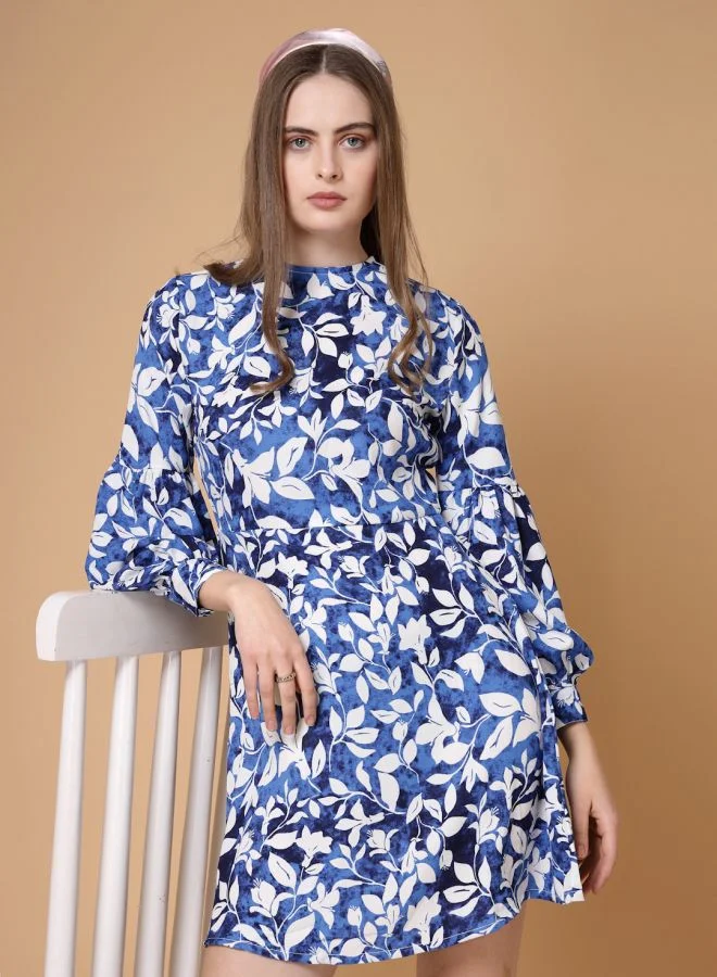 Freehand Women Regular Fit Casual Floral Print Shift Dress