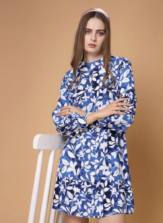 Freehand Women Regular Fit Casual Floral Print Shift Dress