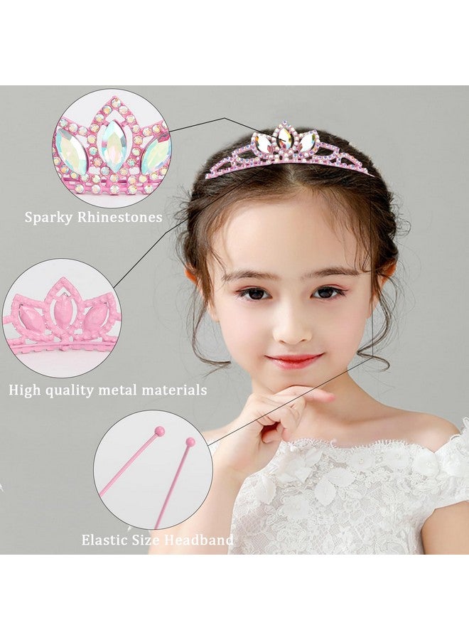 SuPoo Tiaras for Girls Pink Birthday Crown Birthday Girl Sash Princess Crown Birthday Girl Headband Crystal Birthday Tiara Crown for Girls Rhinestone Happy Birthday Accessories Gift - Image 5