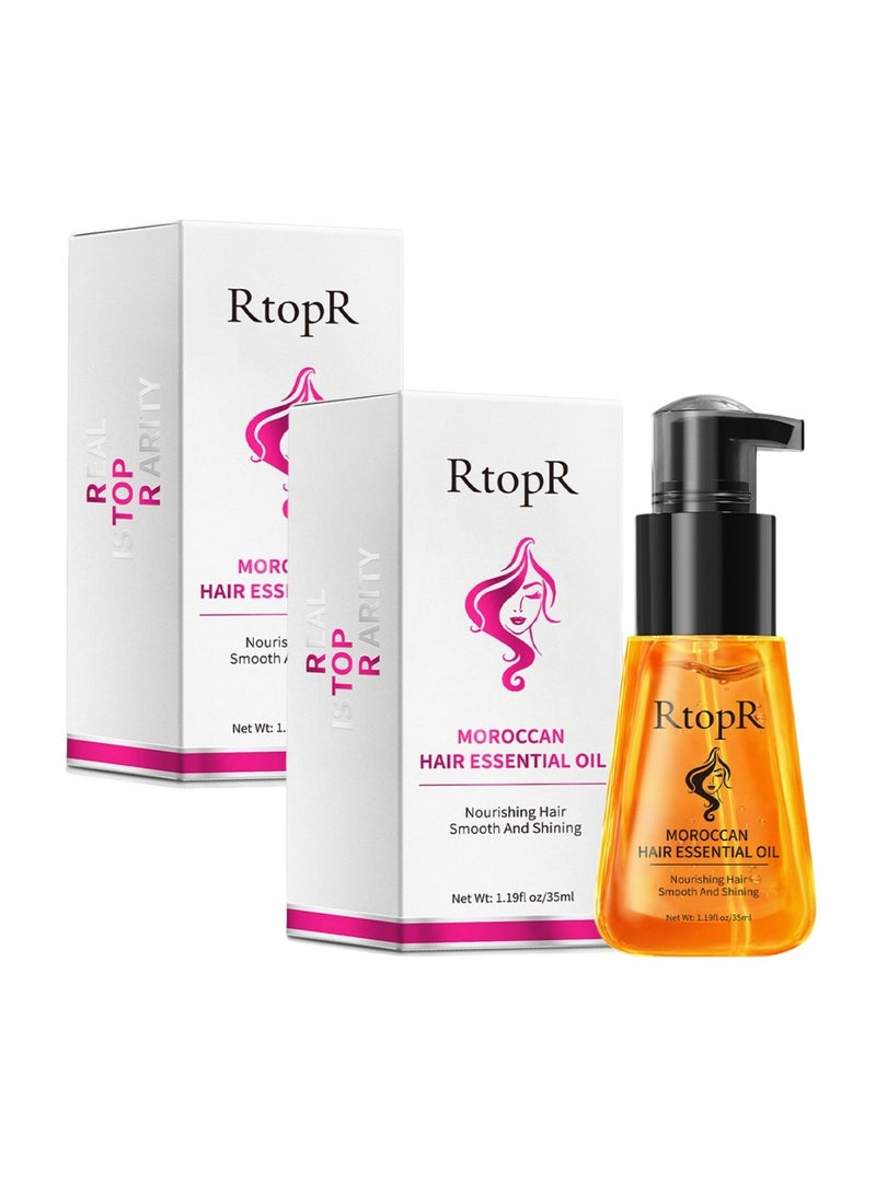 RtopR 2-PACK Hair Care Essential Oil, Makes Hair Soft and Shiny 35ml*2 - Image 1