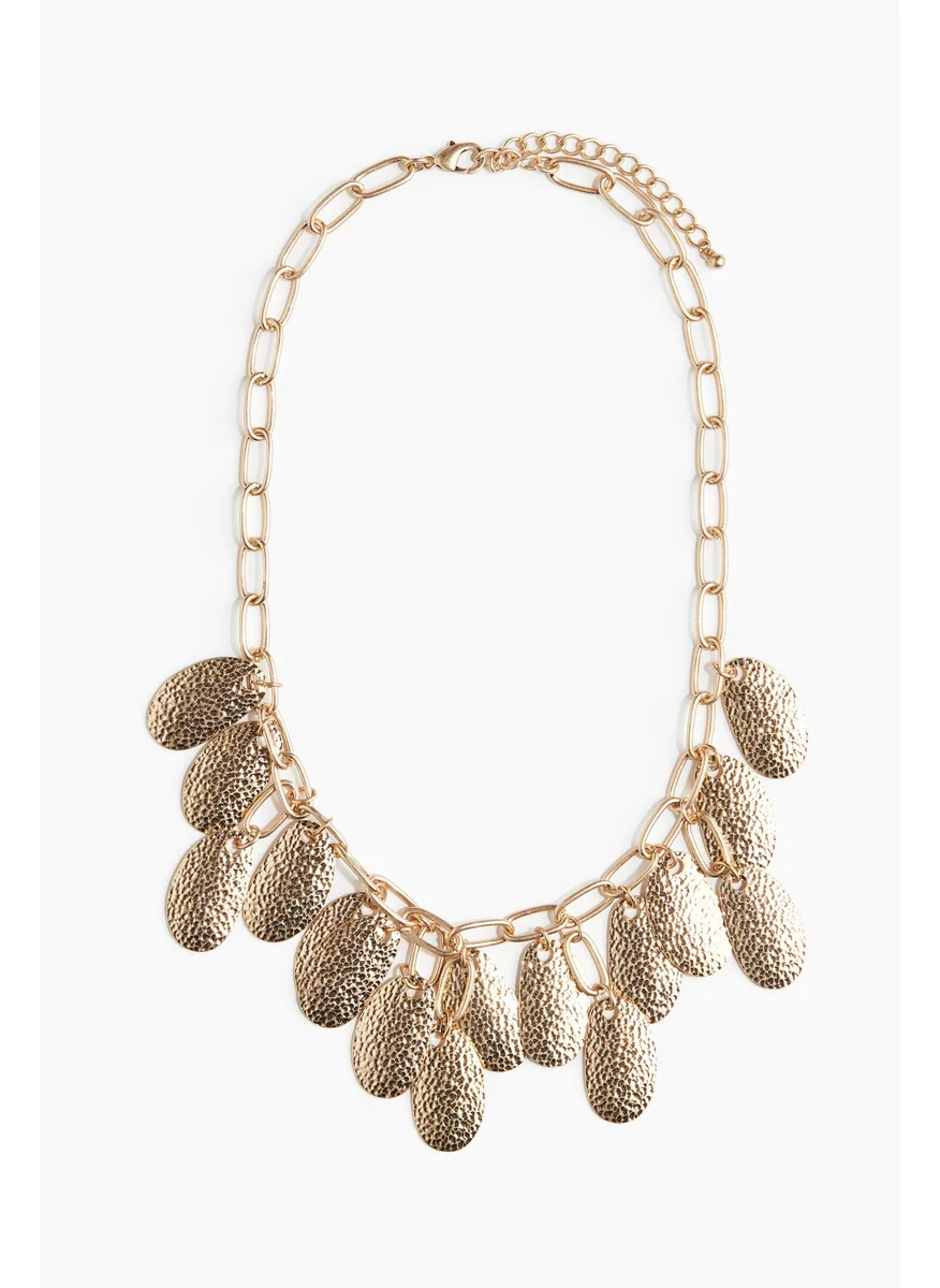 اتش اند ام Metal-Disc Pendant Necklace