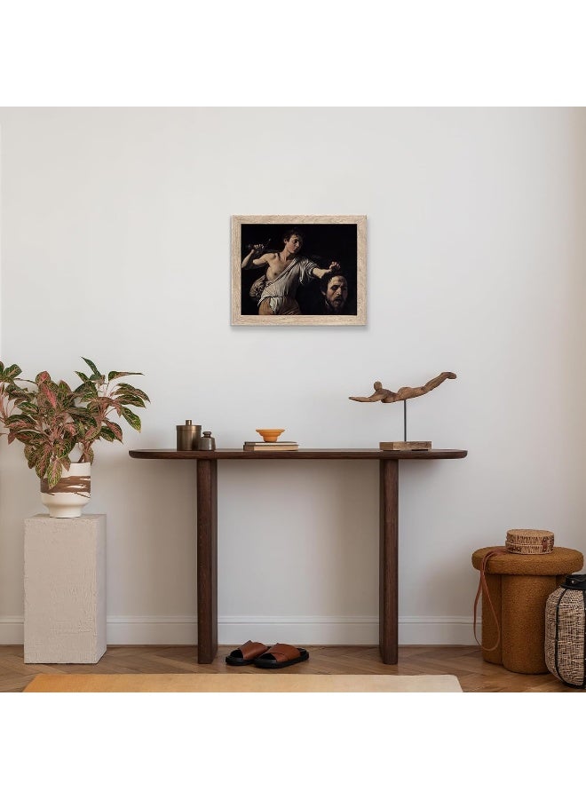 HoozGee David with the Head of Goliath Framed Wall Art Prints by Caravaggio - Image 2