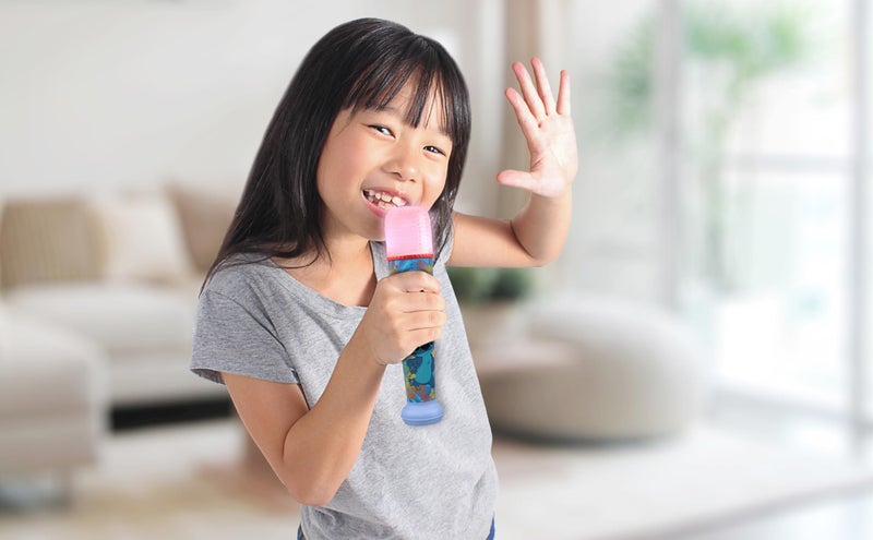 eKids Disney Stitch Karaoke Microphone for Kids, Bluetooth Microphone with Echo Effects and Light Show (Stitch) - Image 5