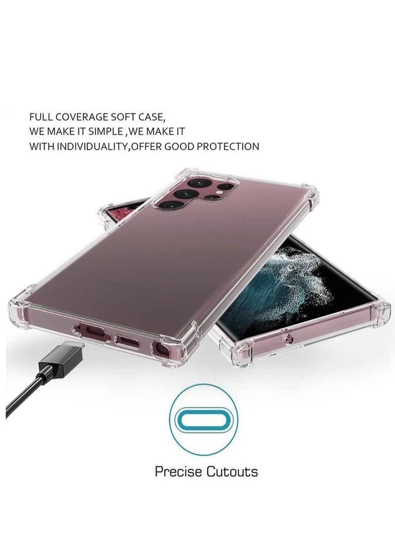 Raxoom ELTRAZONE Clear Bumper Case for Samsung S24 Ultra - Slim, Shockproof, Yellowing-Resistant TPU with Heavy-Duty Protection - Image 4