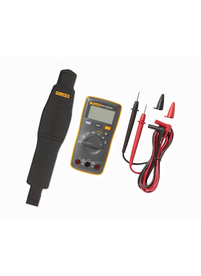 FLUKE Fluke 107 AC/DC Current Handheld Digital Multimeter by Fluke, Gray  - Image 3