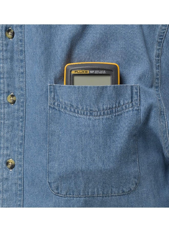 FLUKE Fluke 107 AC/DC Current Handheld Digital Multimeter by Fluke, Gray  - Image 5