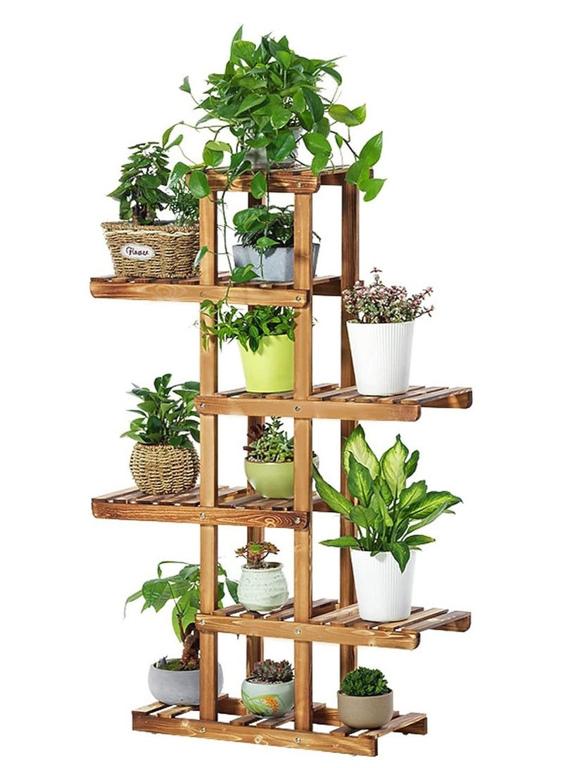 DubaiGallery Wooden Plant Stand Flower Display Stand Flower Rack Storage Rack Wooden Plant - Image 1