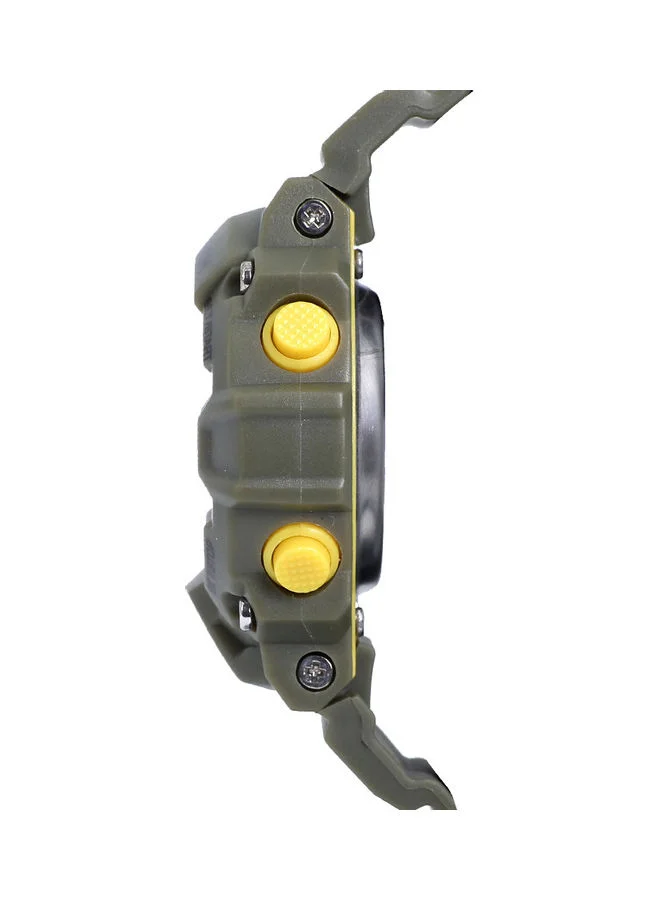 ASTRO Astro Kids Watch, Digital Display and PU Strap - A9936-PPHBY, Green With Yellow Button