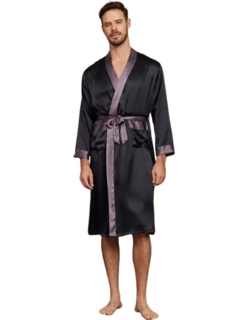 Men's satin robe