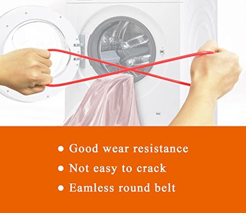 SHEJIO MCSDRY35W Seamless Portable Compact Dryer Blower Fan Belt Compatible with Magic Chef MCSDRY35W （3.5 Cu.ft Dryer, 32.3" High, 23.6" Wide） - Image 3