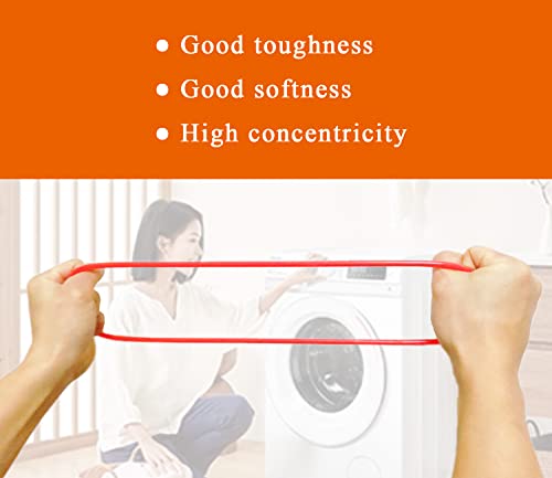 SHEJIO MCSDRY35W Seamless Portable Compact Dryer Blower Fan Belt Compatible with Magic Chef MCSDRY35W （3.5 Cu.ft Dryer, 32.3" High, 23.6" Wide） - Image 2