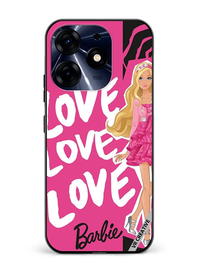 VR CREATIVE Protective Case Cover For Tecno Spark 10 Pro Love Barbie Design Multicolour - Image 1