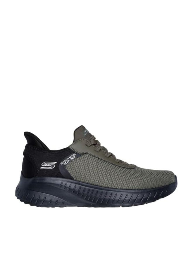 Skechers Bobs Hands Free Slip-ins Squad Chaos - Balanced Edge Olive - Image 1