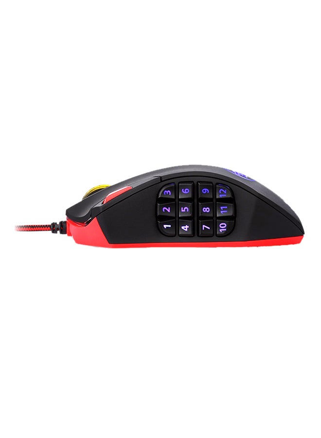 REDRAGON M901 Perdition LED Wired Gaming Mouse Red/black - Image 2