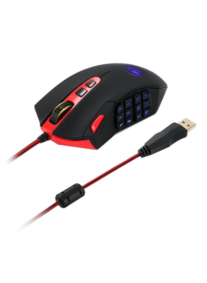 REDRAGON M901 Perdition LED Wired Gaming Mouse Red/black - Image 1