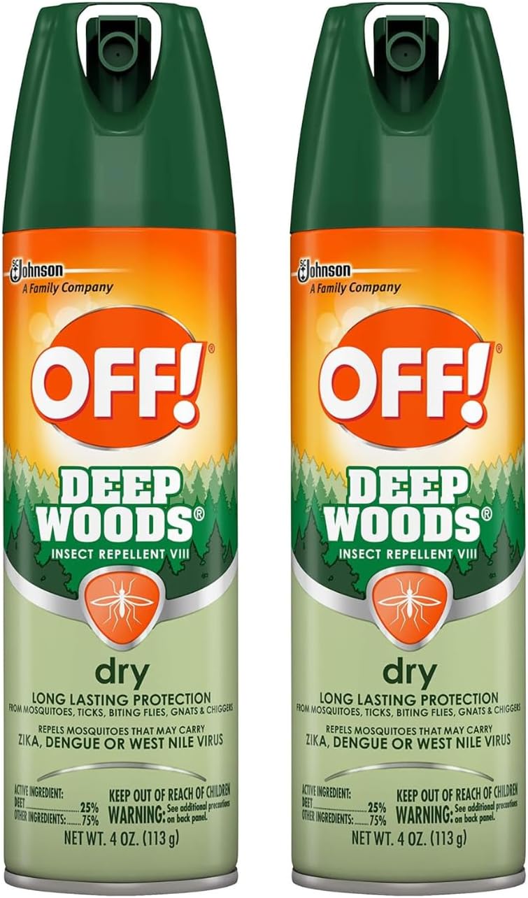 OFF! Deep Woods Dry Aerosol 4 Oz, pack of 2 - Image 1