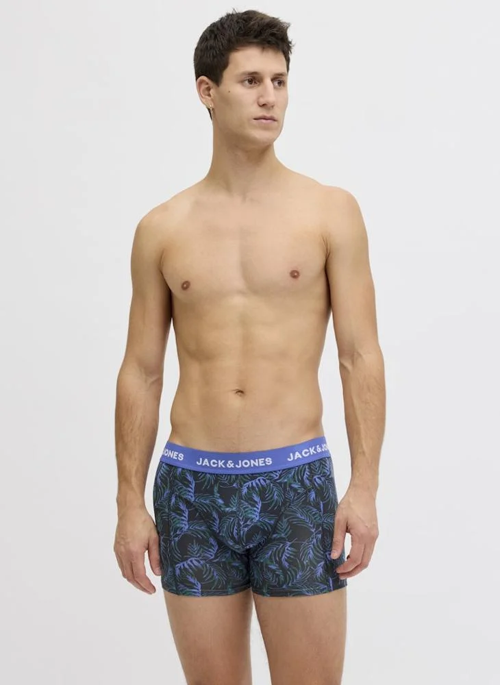 JACK & JONES  3 Pack Of Logo band Trunks for Men | Best Price UAE