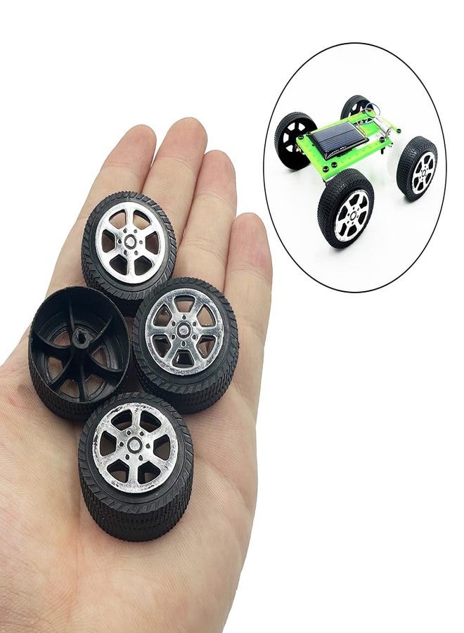 URIMPAVIDO 30PCS Toy Car Wheels 2mm Dia Shaft Plastic Wheels with 15PCS Shaft Round Rod Axles for Model Toys RC Car Truck DIY Craft (2X9X30MM) - Image 4
