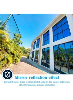 Premium Silver Daytime Privacy Window Film - Non-Adhesive Reflective Mirror Tint for Home and Office - Sun Blocking Glass Film - pzsku/ZF6540FDCFA67D49A5AFCZ/45/_/1686128053/8020f7b6-8e87-49c7-b57c-147aa552ac46