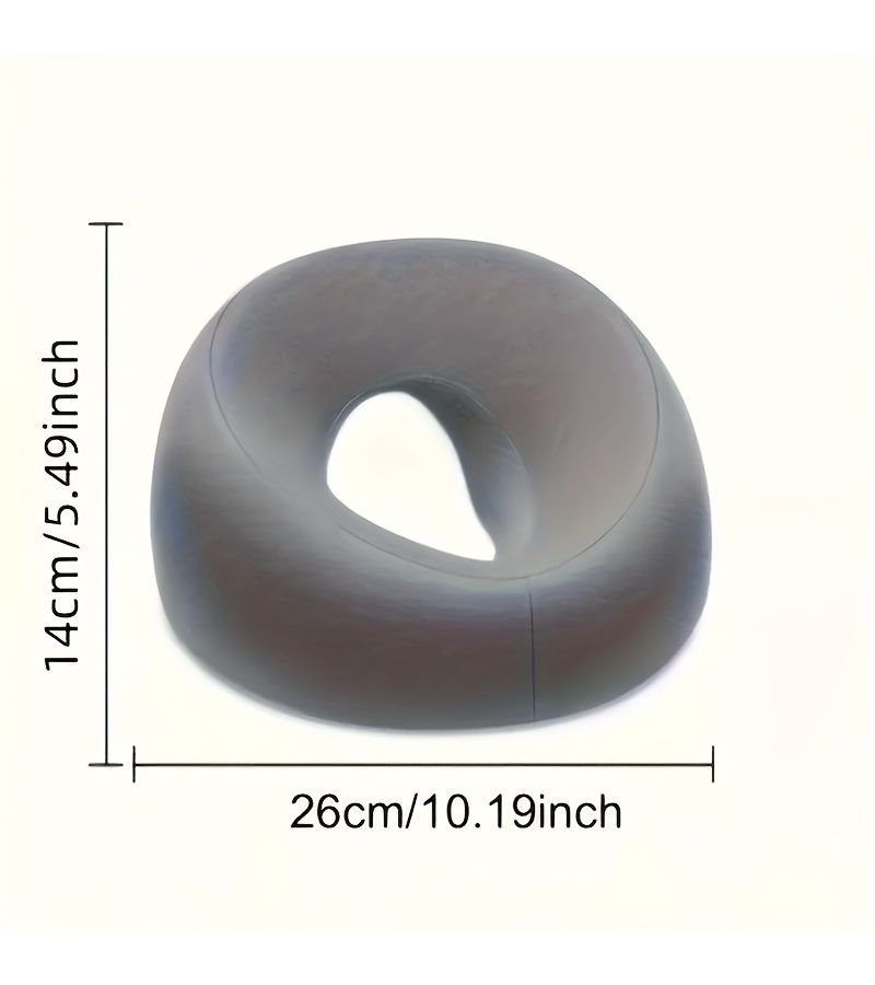 Soft O Shaped Facial Pillow Grey For Beauty Salon Face Down Pillow Beauty Bed Multi Functional Adult Facial Care Relaxation - Image 3