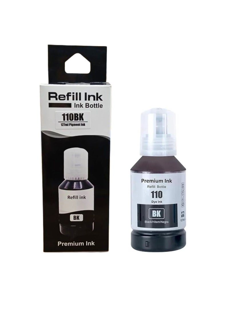 Terabyte 110S ink  127ml for EcoTank for EPSON Black Double for M1100/M1120/ M1140/M1170/M1180/ M2120/M2140/M2170/ M3140/M3170/M3180 - Image 2