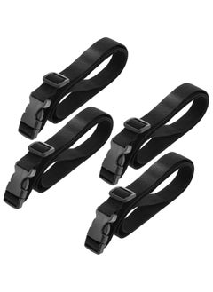Oasisgalore 4 Pcs Adjustable Buckle Straps, Nylon Luggage Straps for Travel & Outdoor (Black)  - Image 1