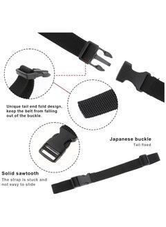 Oasisgalore 4 Pcs Adjustable Buckle Straps, Nylon Luggage Straps for Travel & Outdoor (Black)  - Image 4
