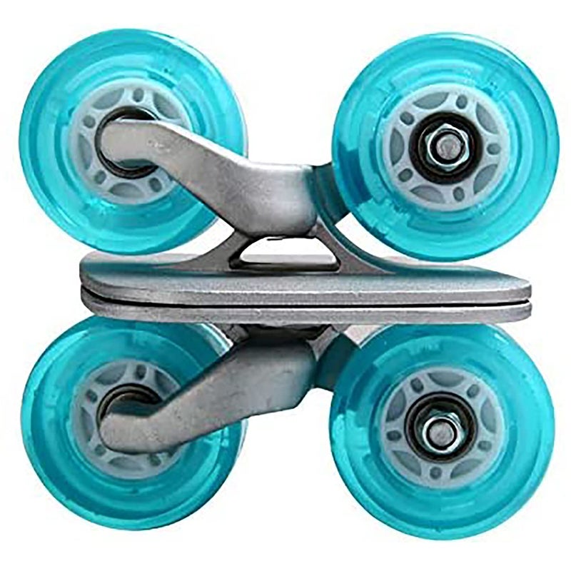 dzotmyn JINCAO Drift Plate Board Skate Split Portable Roller Road Aluminum Anti-slip Plate with Blue Flash Light PU Wheels and ABEC-7 608 Bearings  - Image 2