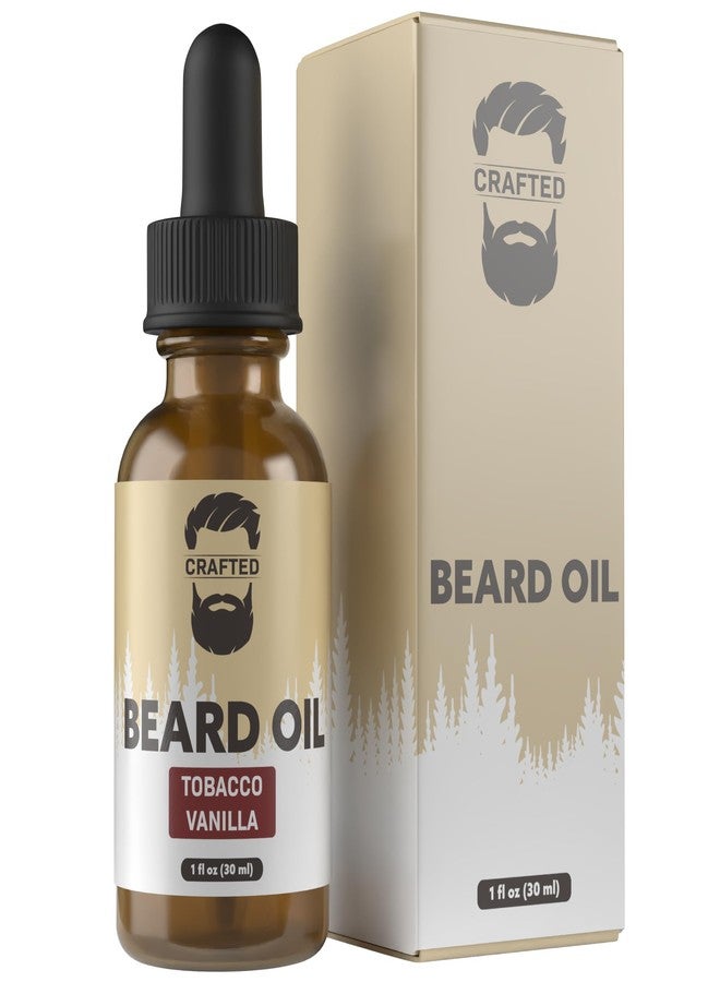 Crafted Beards Beard Oil Beard Oil Conditioner - Leave Your Beard Feeling Amazing - All Natural Ingredients - No Residue - Mustache Oil - 1oz - Made in the USA (Tobacco Vanilla) - Image 1