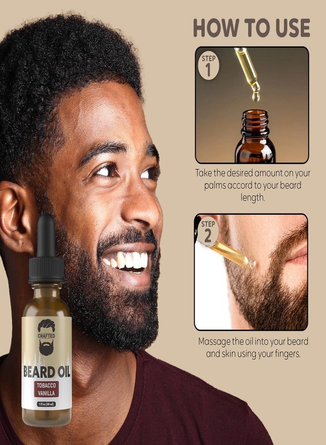 Crafted Beards Beard Oil Beard Oil Conditioner - Leave Your Beard Feeling Amazing - All Natural Ingredients - No Residue - Mustache Oil - 1oz - Made in the USA (Tobacco Vanilla) - Image 5