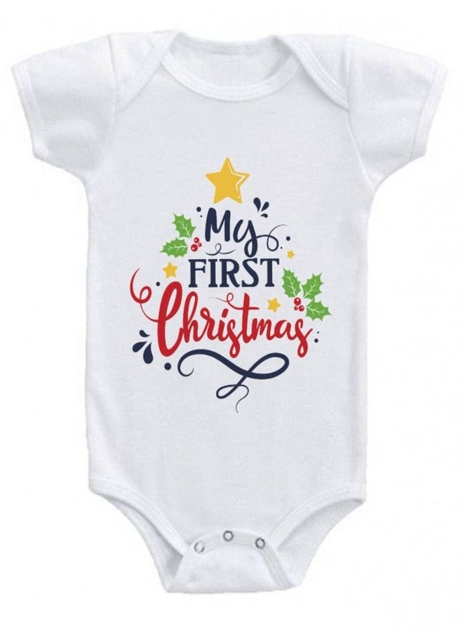American Apple Romper 1st birthday,christmas,new year printed dress rompers for for Baby Boys,Girls Rompers (3-6 Months, My First Christmas-E)