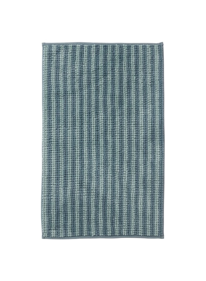 Bath mat striped/blue 50x80 cm - Image 1