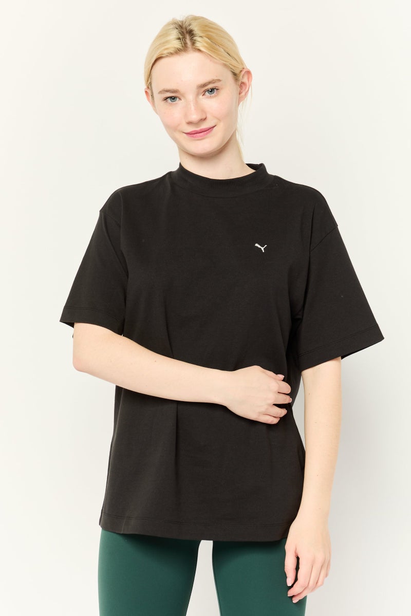 PUMA Women Sportswear Fit Short Sleeve Outdoor T-Shirt, Black - Image 1