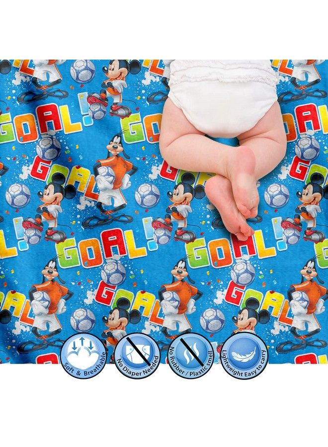 Sassoon Polyester Mickey Mouse Printed Washable And Waterproof Medium Size Dry Sheet;Bed Protector For Kidsmulti Colored (70 X 100 Cm) - Image 5