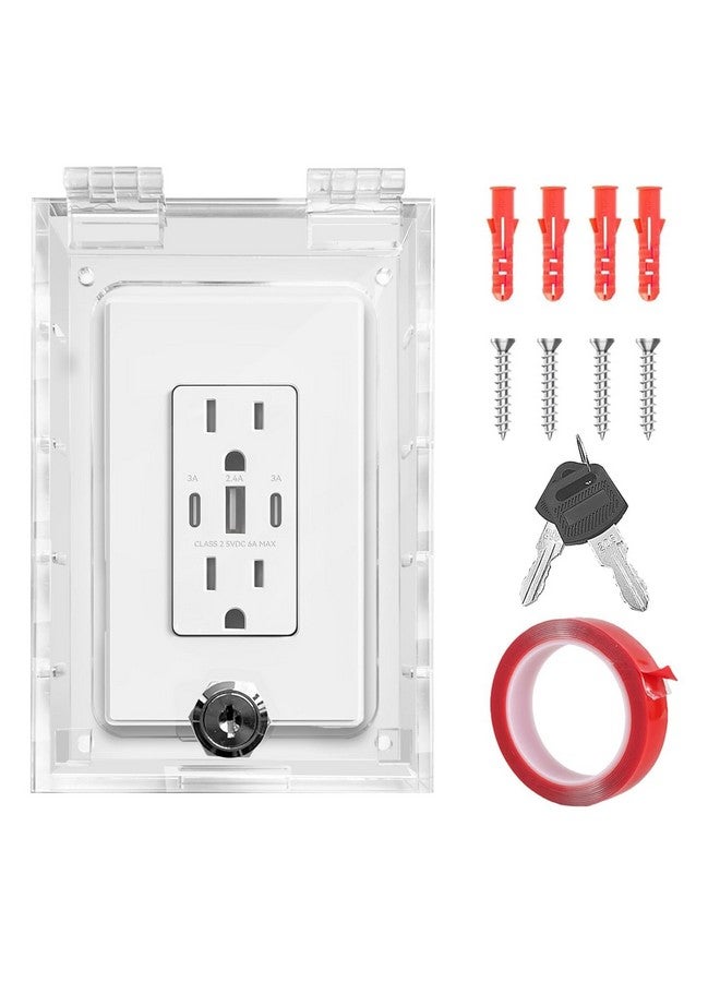 Young Dance Smart Home Switch Cover,Baby Proof Light Outlet Covers,Child Safety Switch Plate Guard,Wall Plug Box,Kids Electrical Protector Box Fits All Outlet 4.95" H X 3.35" W X 1.77" D or Smaller - Image 1