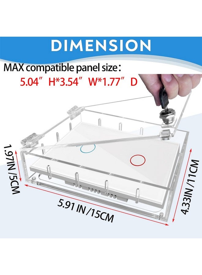 Young Dance Smart Home Switch Cover,Baby Proof Light Outlet Covers,Child Safety Switch Plate Guard,Wall Plug Box,Kids Electrical Protector Box Fits All Outlet 4.95" H X 3.35" W X 1.77" D or Smaller - Image 5