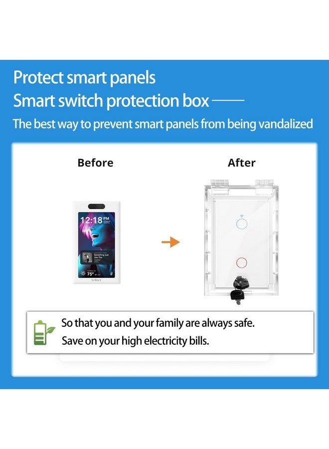 Young Dance Smart Home Switch Cover,Baby Proof Light Outlet Covers,Child Safety Switch Plate Guard,Wall Plug Box,Kids Electrical Protector Box Fits All Outlet 4.95" H X 3.35" W X 1.77" D or Smaller - Image 2