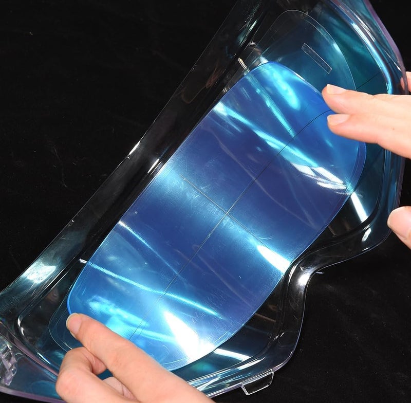 WeePro Universal Helmet Shield Anti Fog Film,Clear Visor Lens Insert Fog Resistant 3.7" x 10.7" - 2 PCS - Image 4