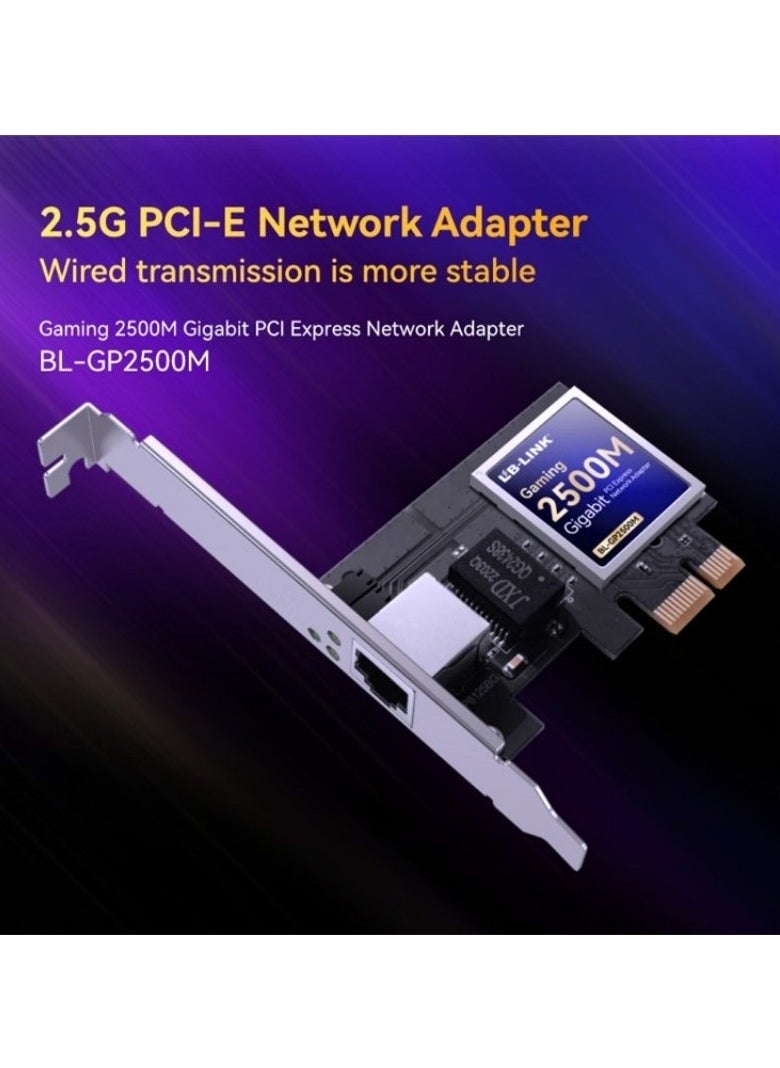 LB-LINK LB-LINK Elevate Your Network Experience with the BL-GP2500M PCIe Adapter Designed for High-Speed Connectivity 2.5GBASE-T PCIe Network Adapter  - Image 3