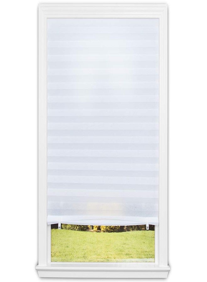 Redi Shade No Tools Original Light Filtering Pleated Fabric Shade White, 36" W x 72" L, 1 Pack - Image 1