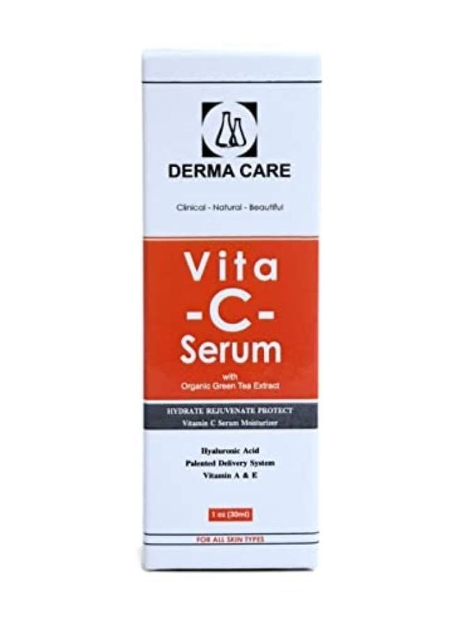 DERMA CARE Derma Care Vita C Serum Anti Aging With Organic Green Tea Extract And Hyaluronic Acid & Vitamin A&E 30 Ml  - Image 3