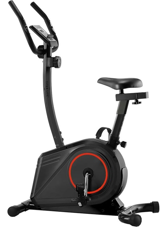 Marshal Fitness Indoor Cycling Magnetic Exercise Bike With Digital Monitor N Resistance Controller Upright with 8-Level Resistance, LCD Display, Adjustable Seat, 120KG Capacity-MF-149B - Image 1